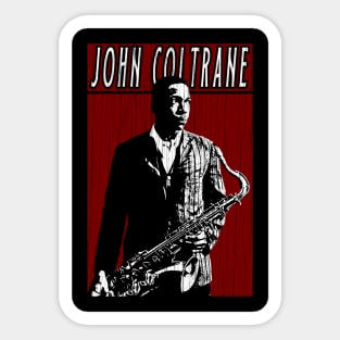 Vintage Retro John Coltrane Sticker